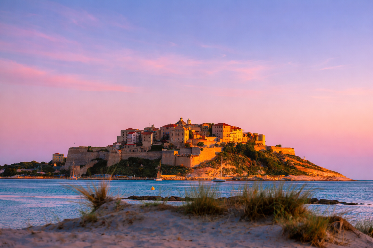 Coucher de soleil sur Calvi